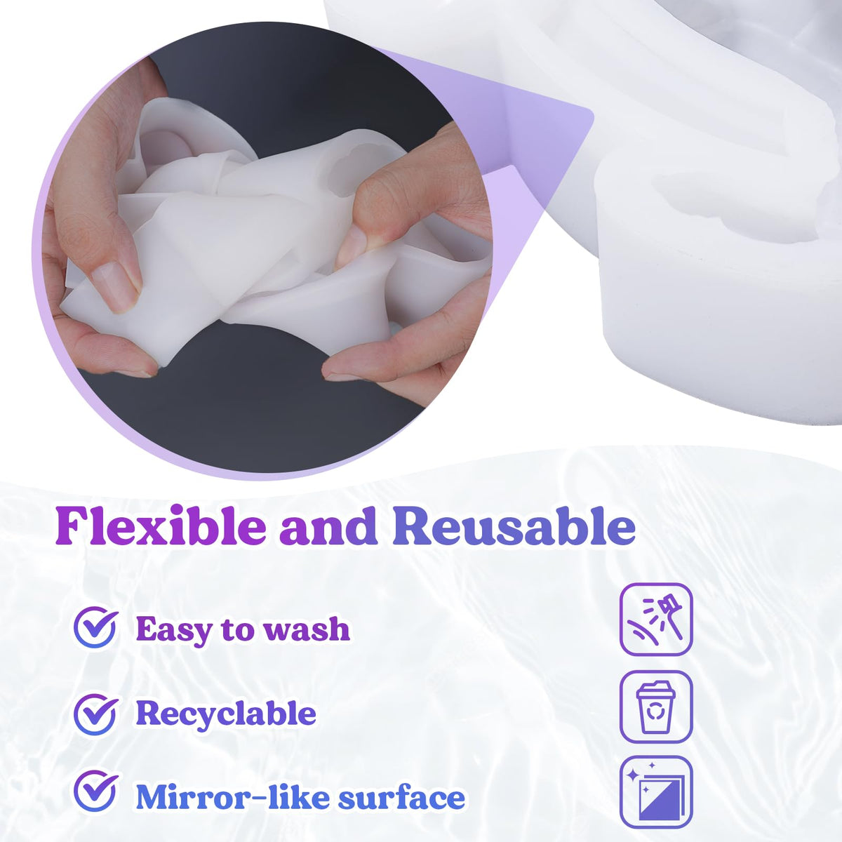 LET'S RESIN Turtle Shape Resin Molds, 3D Animal Silicone Molds for Epoxy Resin, Large Sea Turtle Marine Art Silicone Resin Molds for Craft, Ocean Theme Night Lights, Home Decor
