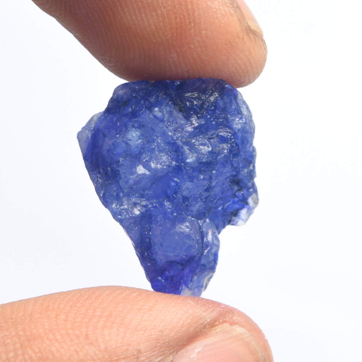GEMHUB Rough Natural Sapphire 15.00 Ct Rare Raw Blue Loose Gemstone for Jewelry Making