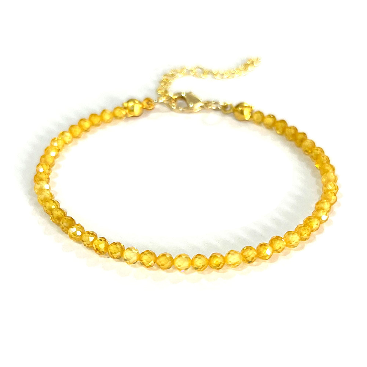 Womens Beaded Bracelets Dainty Natural Gemstone Bracelet Enewton 14K Gold Plated Stack Bracelets Cute Mom Woman Friend Gifts, Yellow