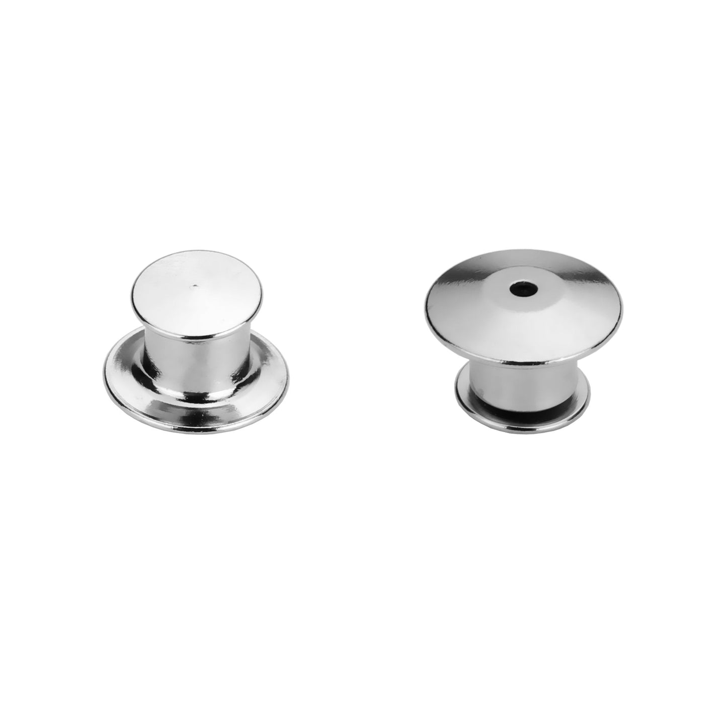 SUBANG 100 Pieces Metal Pin Backs Locking Pin Keepers Locking Clasp with Storage Case
