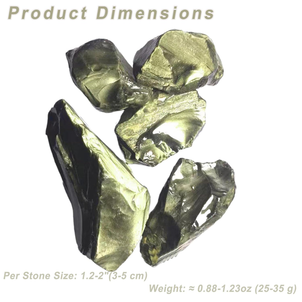Erliway 1.25-2" Natural Golden Sheen Obsidian Raw Stone and Healing Crystals, Rough Stone for Tumbling, Cabbing, Fountain Rocks, Decoration, Raw Crystal and Healing Stones for Polishing, Wicca & Reiki