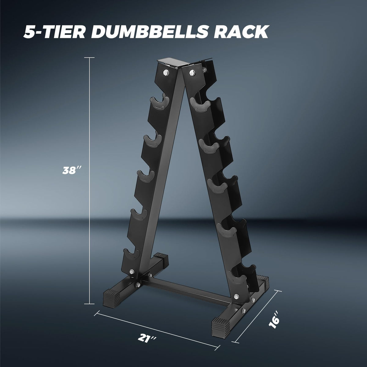 RITFIT Rubber Hex Dumbbells Set with Rack, 180-780LB Heavy-Duty Cast Iron Core, Knurled Chrome Handle, Space-Saving Storage Rack for Home Gym Strength Training