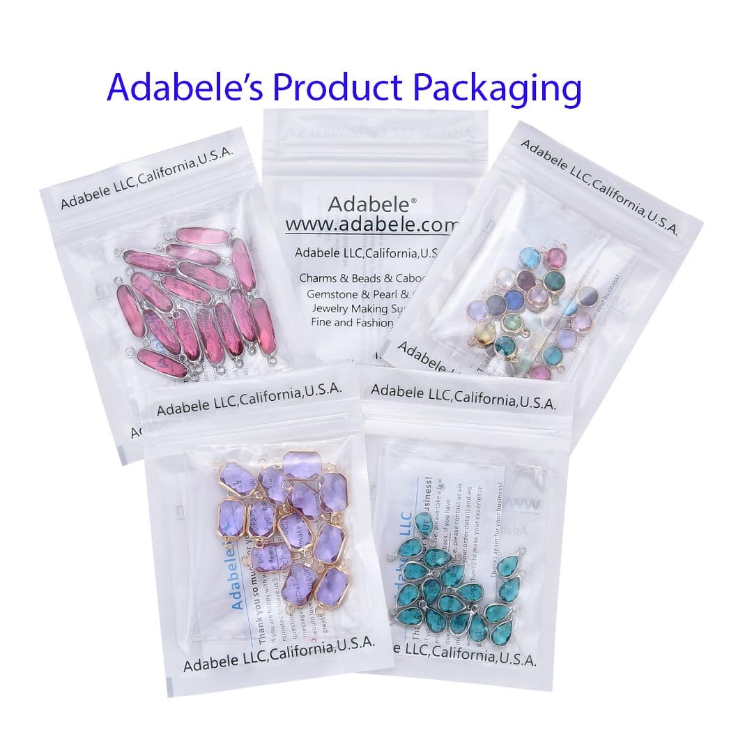 1 Set Adabele Grade A Mixed Birthstone Connector Links 8mm Austrian Crystal Bead 18K Yellow Gold Plated (12pcs) for DIY Craft Jewelry Making CCP29