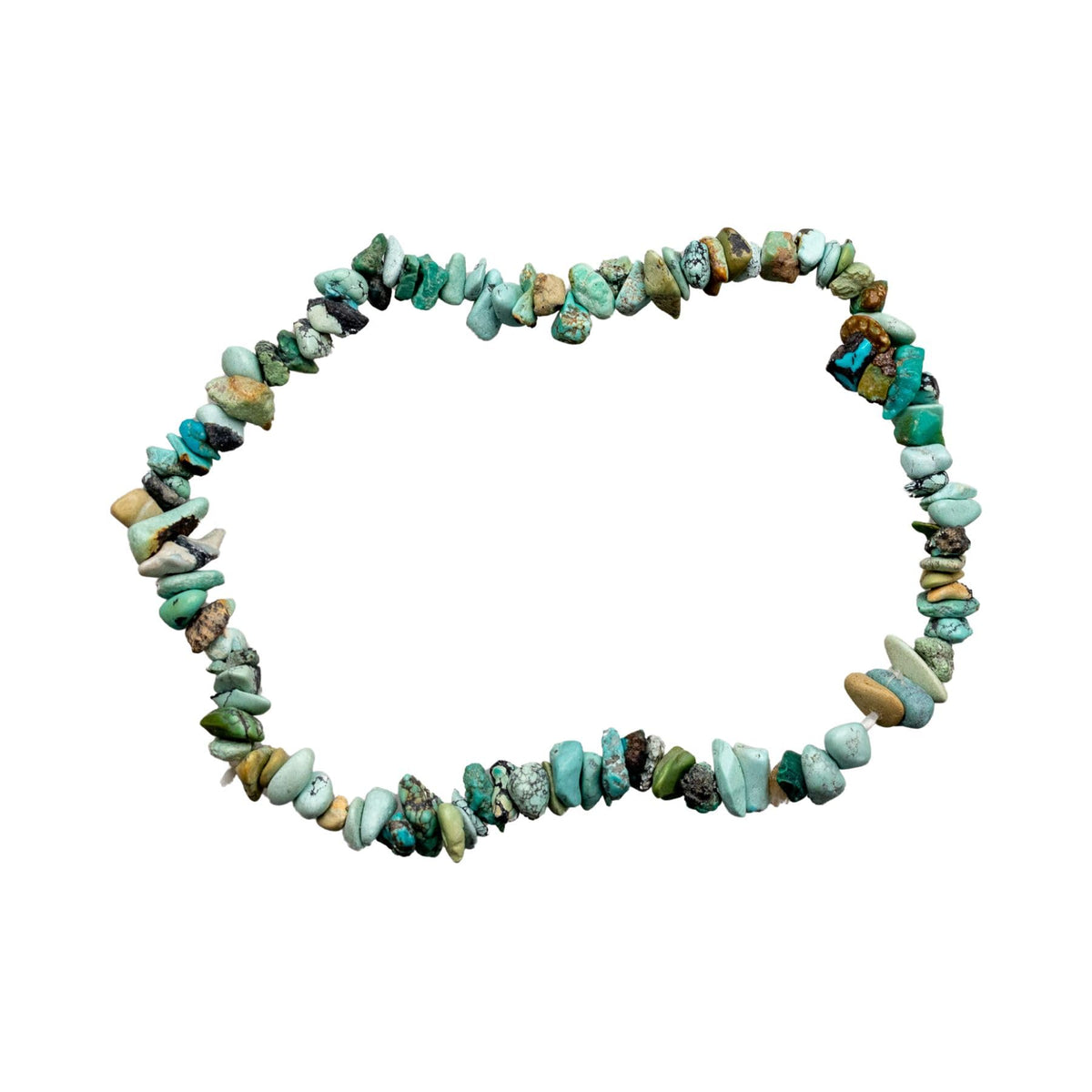 Turquoise Natural Gemstone Bracelets, Chakra Crystal Healing Chip Stretch Bracelets, Gemstone Polished Irregular Crystals, Crystal Irregular Chips Beads Stretch Bracelets (Turquoise)
