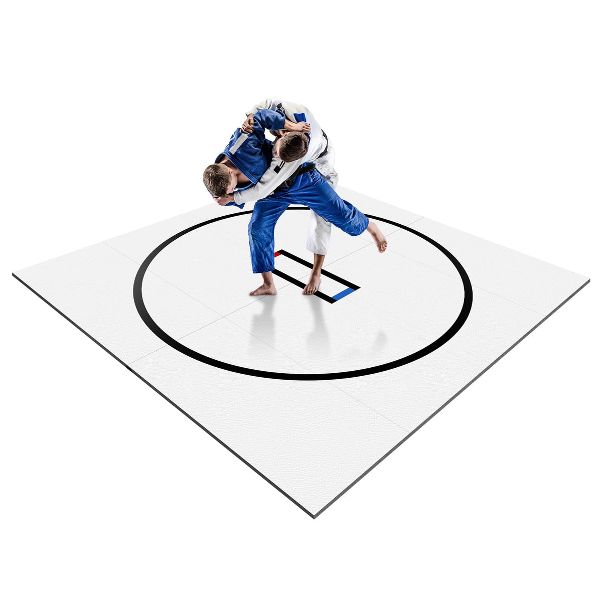 Flexi-Roll Wrestling Mat for Home, 118.11inch Roll-Up BJJ Judo MMA Jiu Jitsu Yoga Martial Arts Mat, Portable Training Floor for Gym, Grappling & Workout