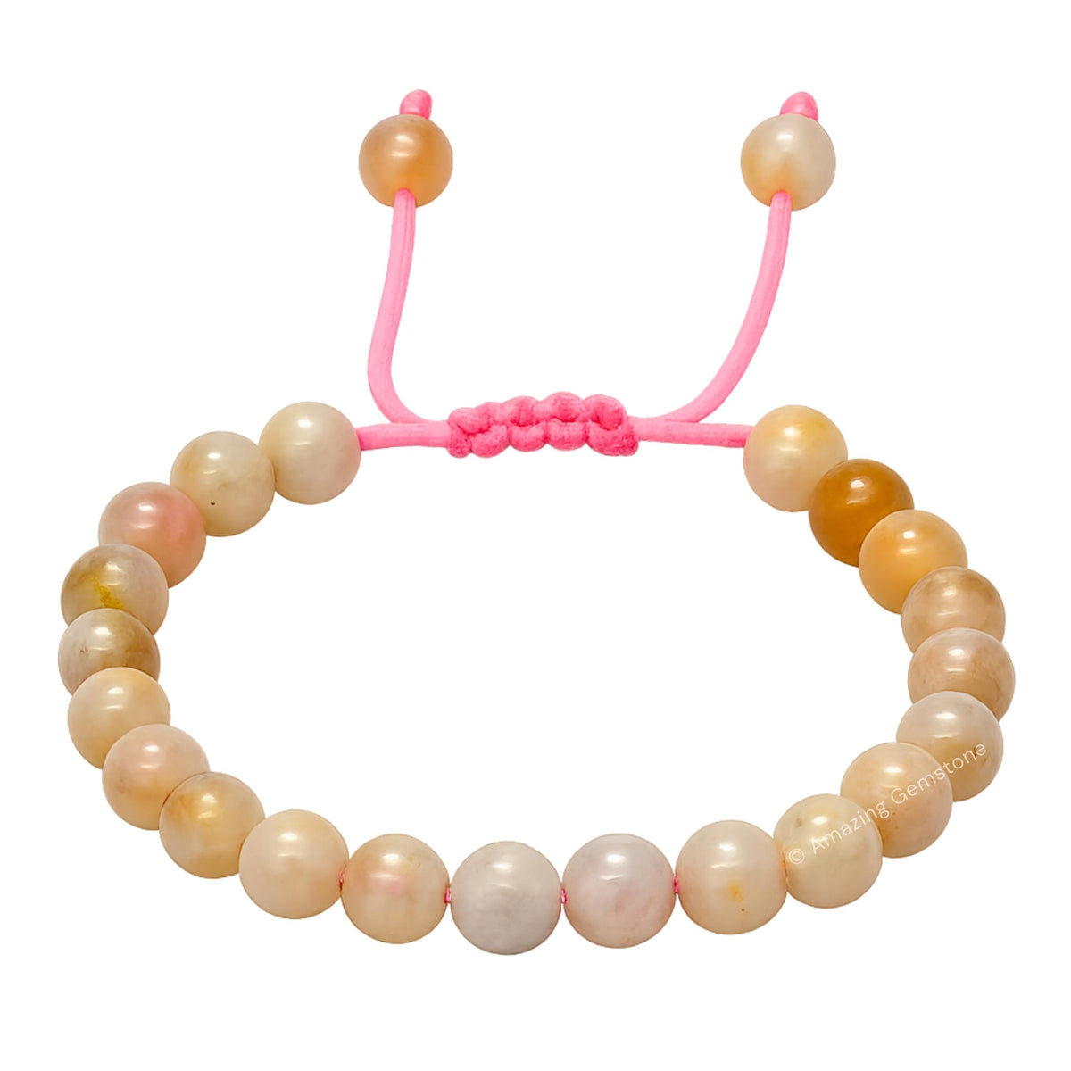 Amazing Gemstone Canadian Flower Agate Bracelet for Women Men's Gifts - Protection Healing Crystal Bracelet - 8mm Gemstone Beaded Adjustable Bracelet Pulseras Para Hombres Mujer Stocking Stuffers