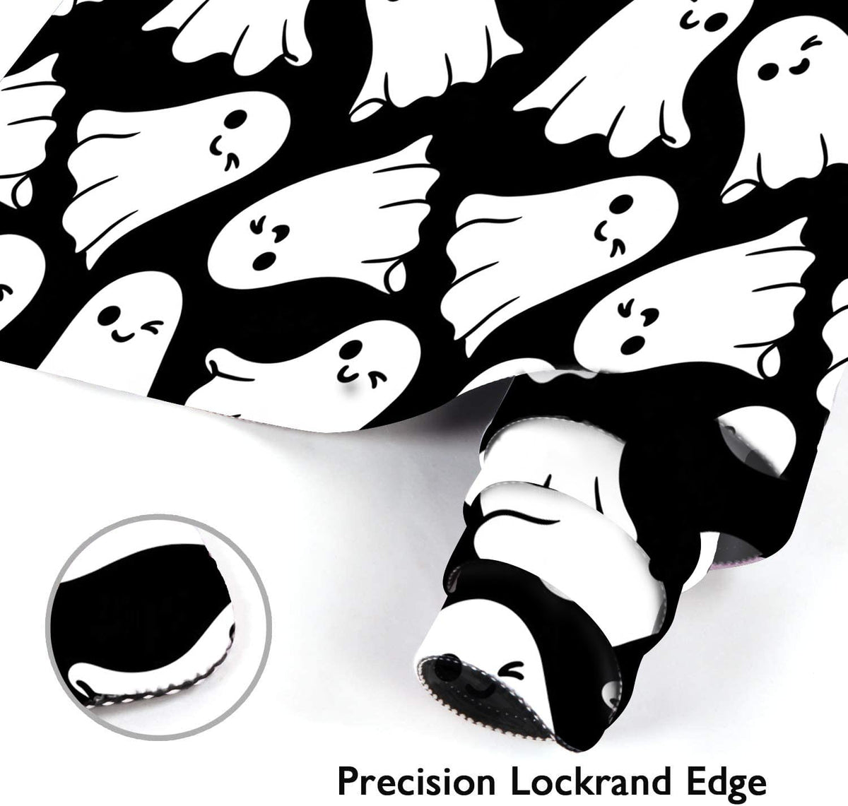 Britown Halloween Autumn Cute Large Mouse Pad for Desk, Fall Ghost Horror Computer Keyboard Mat Non-Slip Rubber Desk Mat Gaming Mousepad for Home Office Game, 31.5 x 15.7 Inch