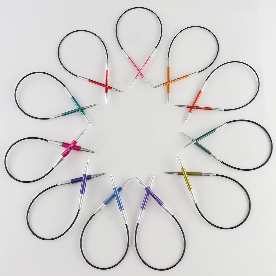 KnitPro Zing Fixed Circular Needles 9" (22.5cm) | US Size 0 (2mm)