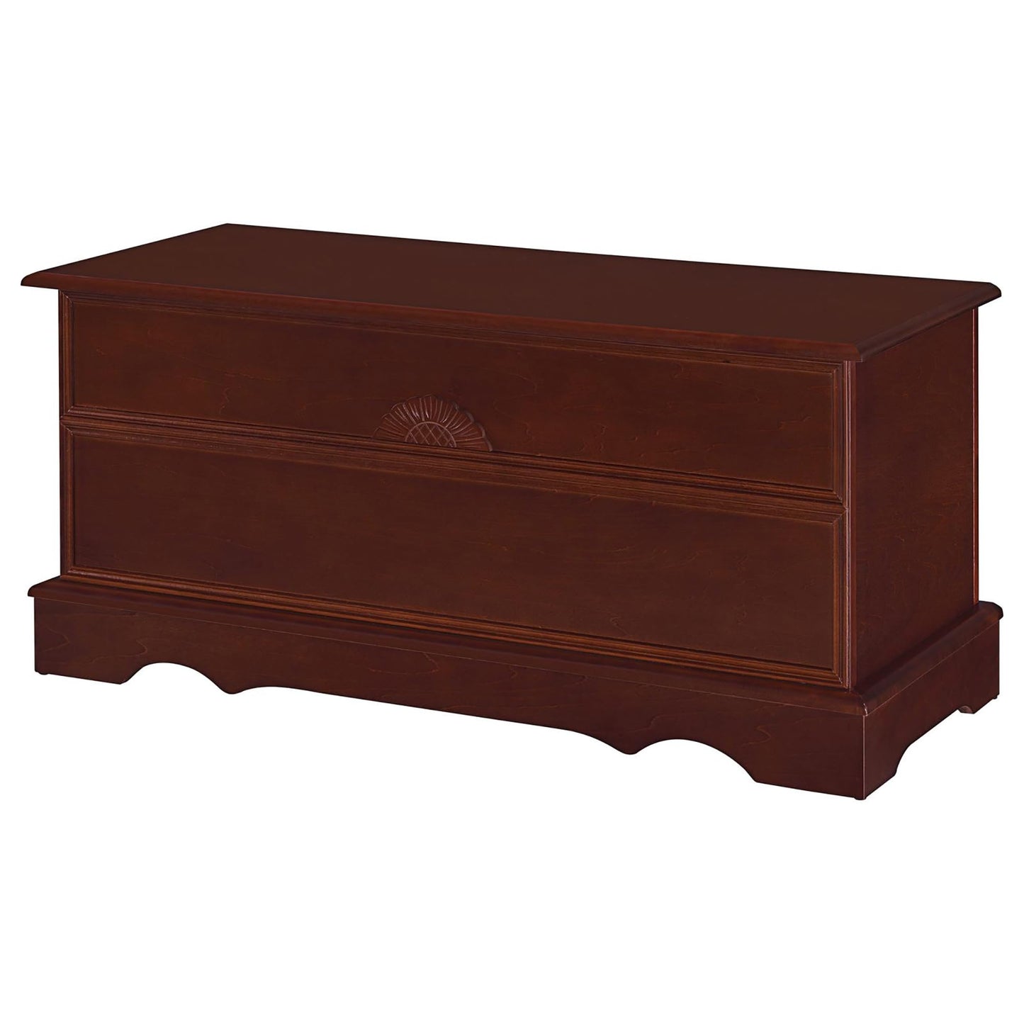 Lonergan Cedar Chest: Romantic Storage Chest for Wool Blankets/Coats (Warm Brown)