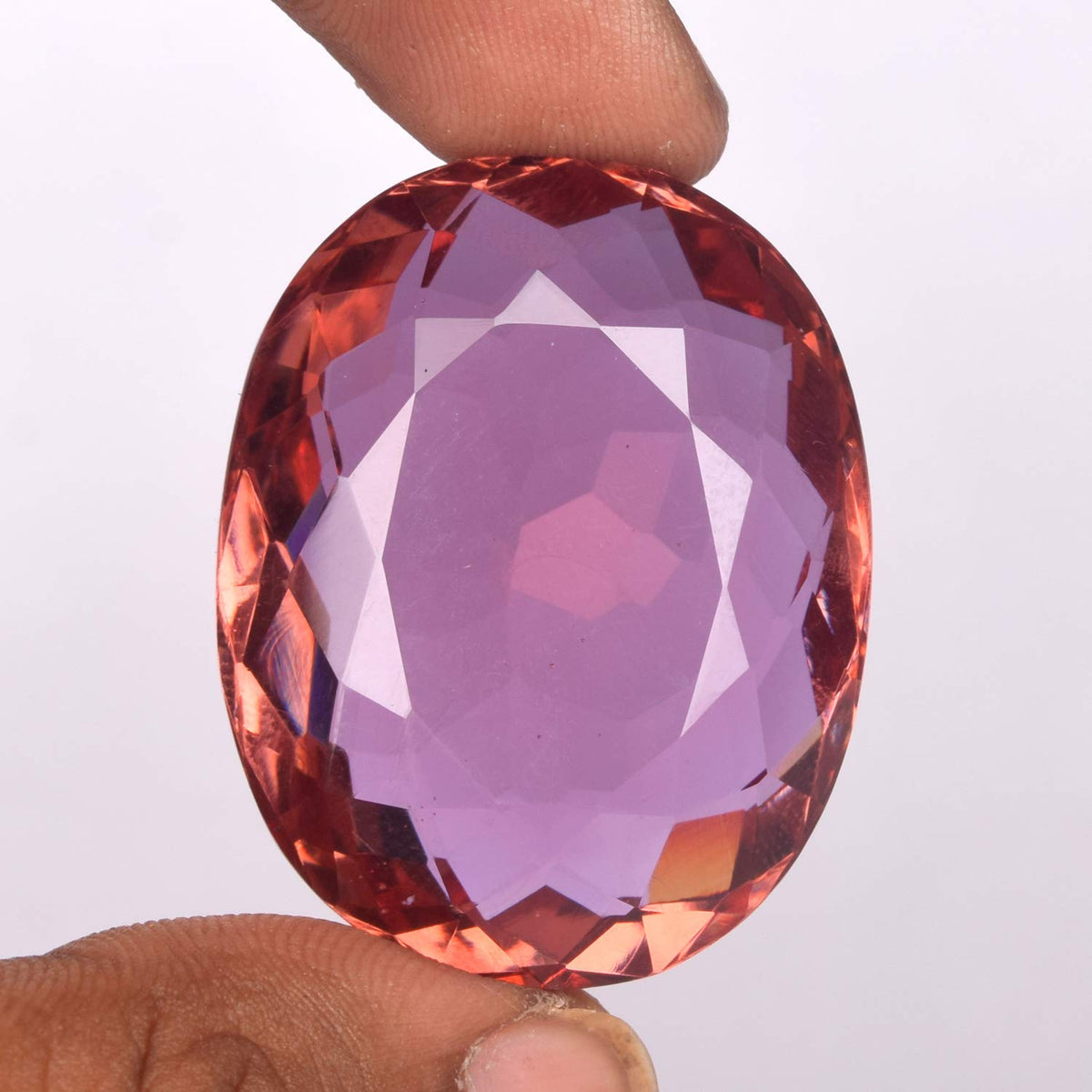 GEMHUB Loose Gemstone Beads for Bracelets 91.50 CT. Brazilian Alexandrite Oval Shape Translucent Color Changing Stones for Jewelry Making