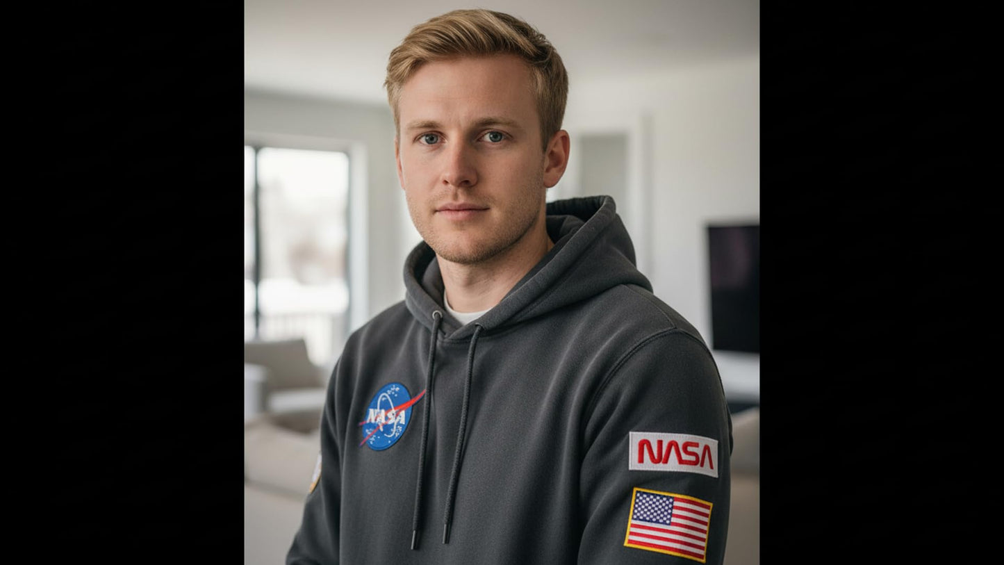 6 pcs Set NASA Astronaut Patches USA Flag Space Shuttle Iron On/Sew On for Jacket, Backpack, Cap - Embroidered Appliques