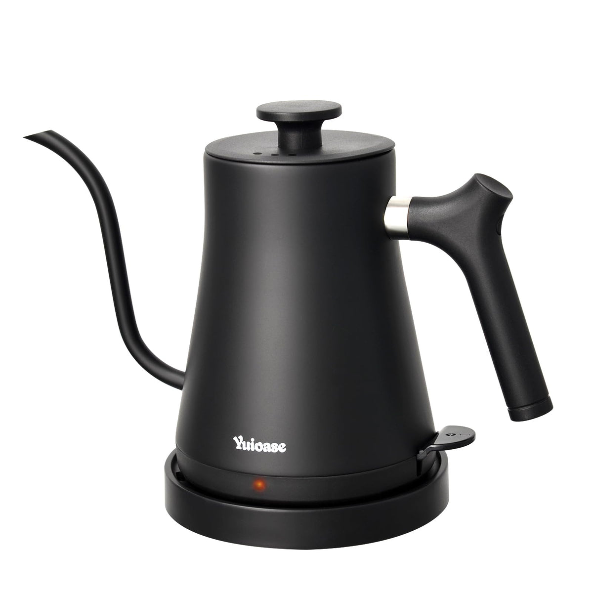 Electric Gooseneck Kettle, 304 Stainless Steel Coffee Kettle, Auto Shutoff Anti-dry Protection, Classic Pour-over Coffee & Tea,Matte Black 1.0L-1200W Fast Boiling Water Boiler by YUIOASE