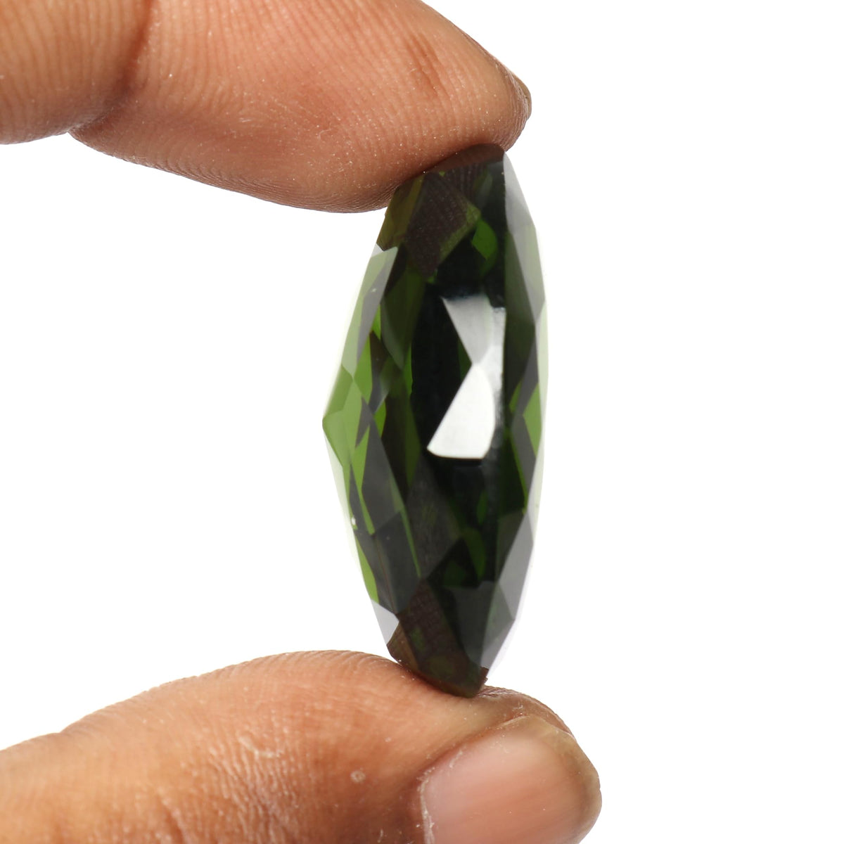 REAL-GEMS Natural Brazilian Green Amethyst Loose Gemstone Brilliant Oval Cut 58.15 Ct Translucent Crystal for Jewelry Making