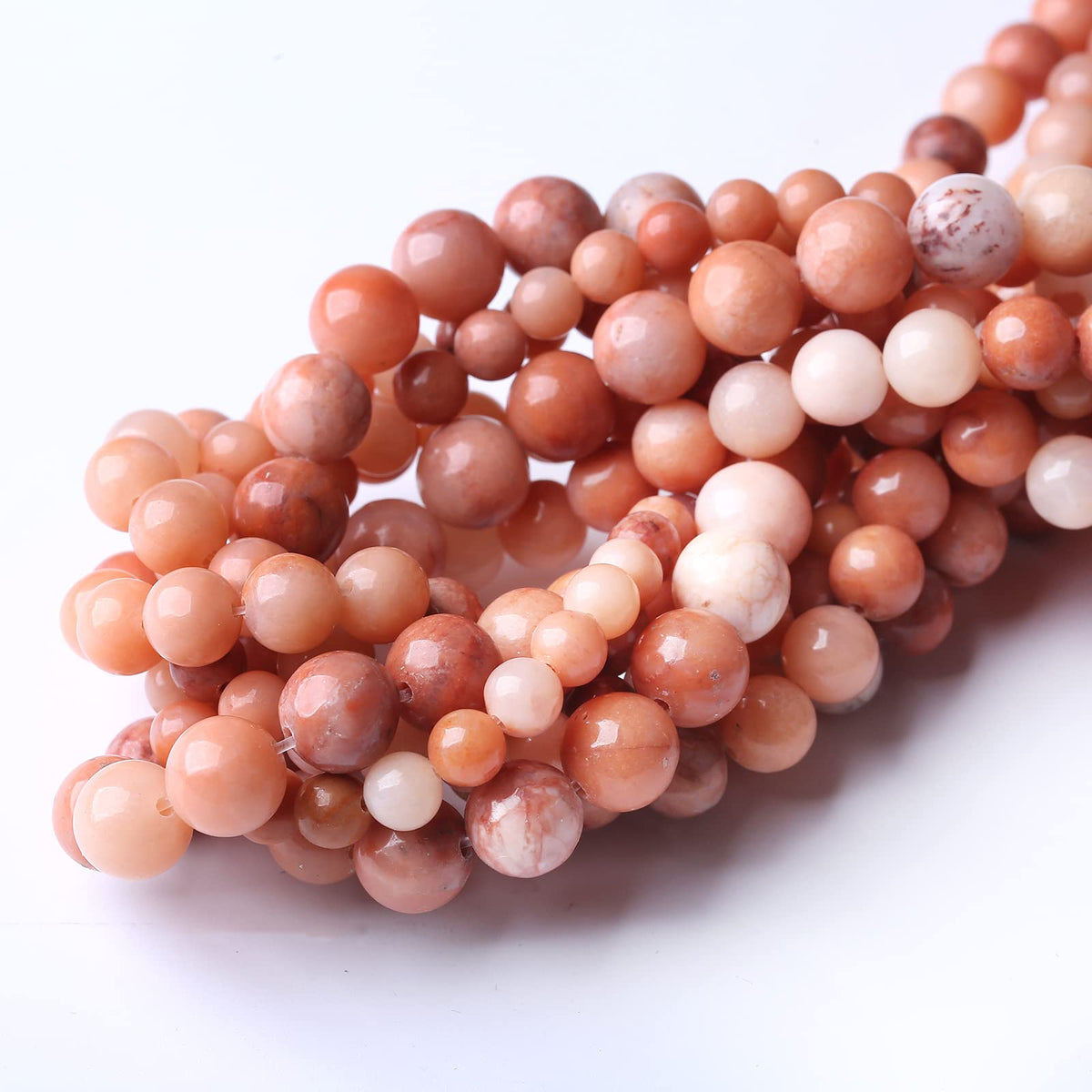 36PCS 10MM Natural Pink Aventurine Stone Beads Energy Healing Beads for DIY Jewelry Bracelet Necklace Making for Jewelry Making15Inch
