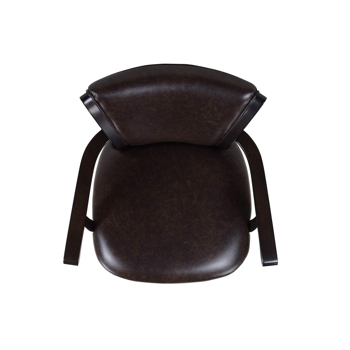 Jennifer Taylor Home Williams 27” Swivel Counter Height Bar Stool, Vintage Brown Faux Leather