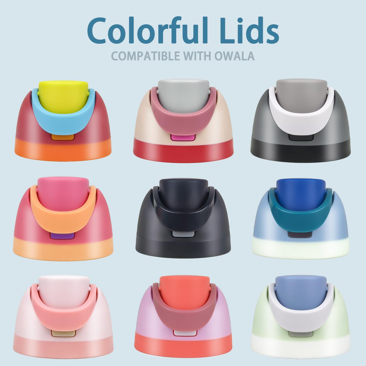 NebkDask Replacement Lid for Owala Freesip,Compatible with Owala Cup 16oz 24oz 32oz 40oz,BPA-Free,Leakproof Cap Water Bottle for Owala Bottles with Two Stoppers and Two O Seal Rings(Pink)
