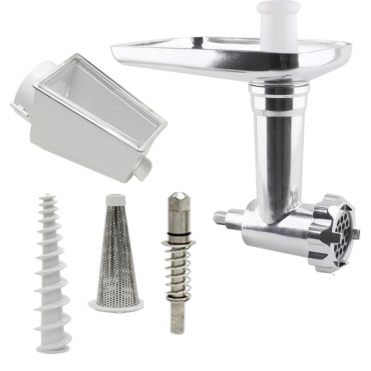 Replacement 3in1 Fruit & Vegetable Strainer Attachment Set - Includes Food Grinder Attachment and KN12AP Citrus Juicer Attachment Pack Juicer Attachment,Compatible with All KitchenAid Stand Mixers