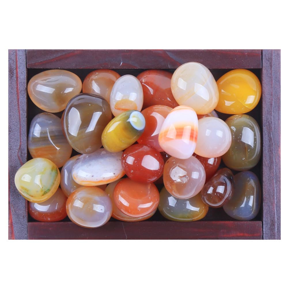 Natural Crystal and Healing Stones Set 16 Pc Agate Stones Rock Gemstones Witches Reiki Energy Balancing Meditation Divination Home Decor DIY