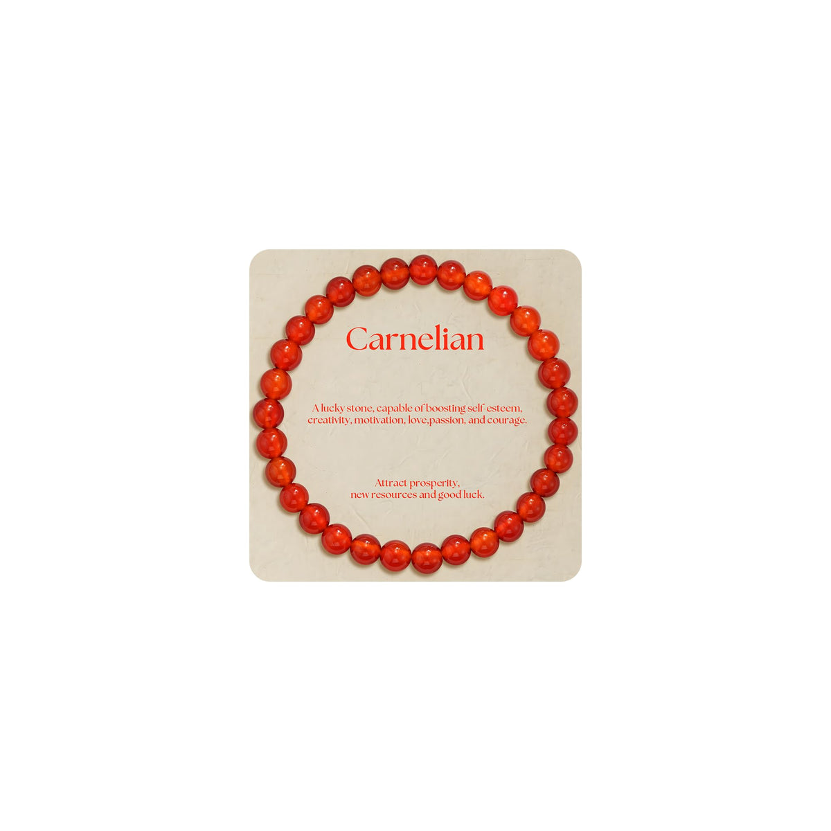 Treasure Bender Red Beaded Bracelet Attract Good Luck and Prosperity, Healing Crystals and Stones Birthday Gifts Bracelets for Women Men Jewelry(Carnelian)
