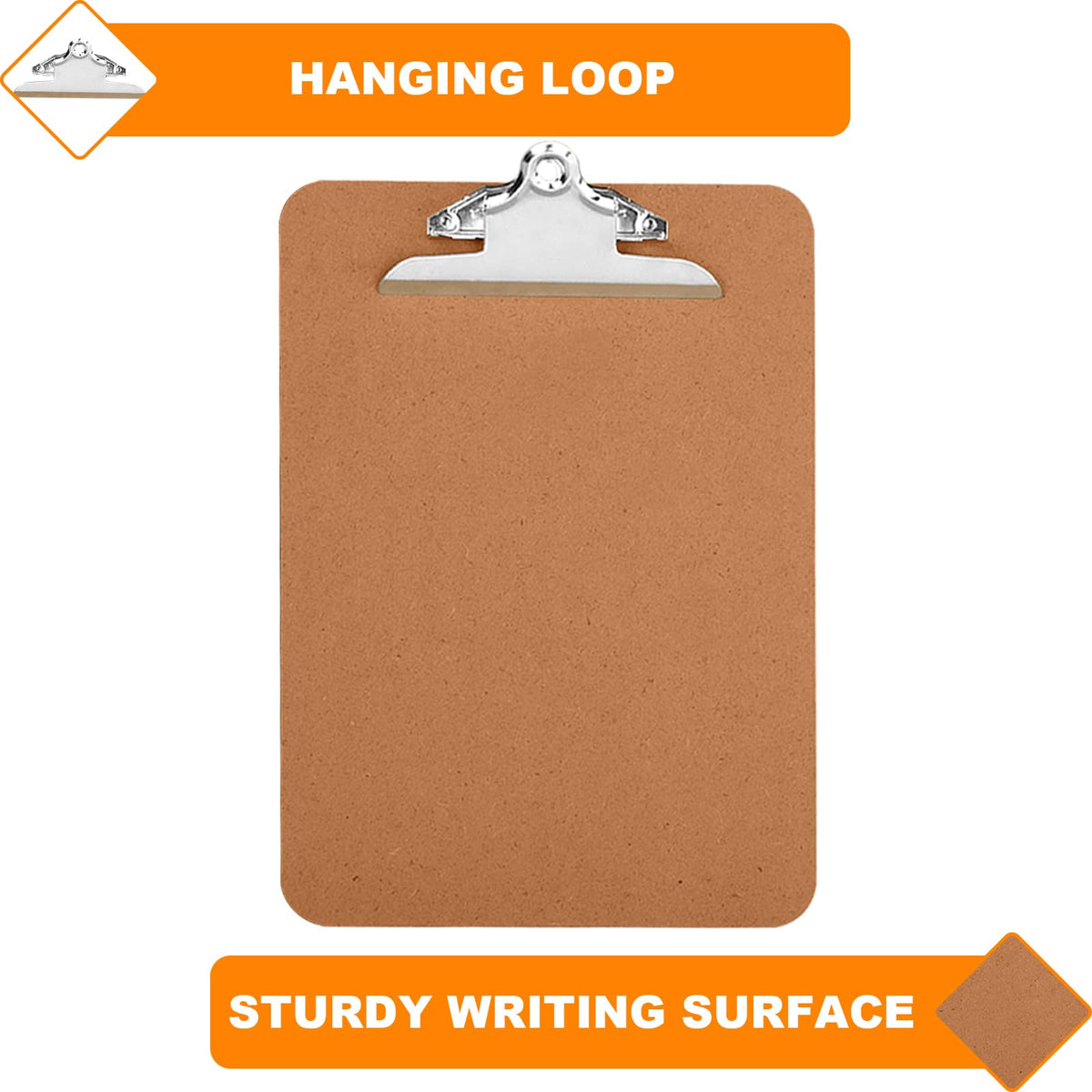 Clipboards, HERKKA 15 Pack Hardboard Office Clipboards Butterfly Clipboards Standard A4 Letter Size, ECO Friendly