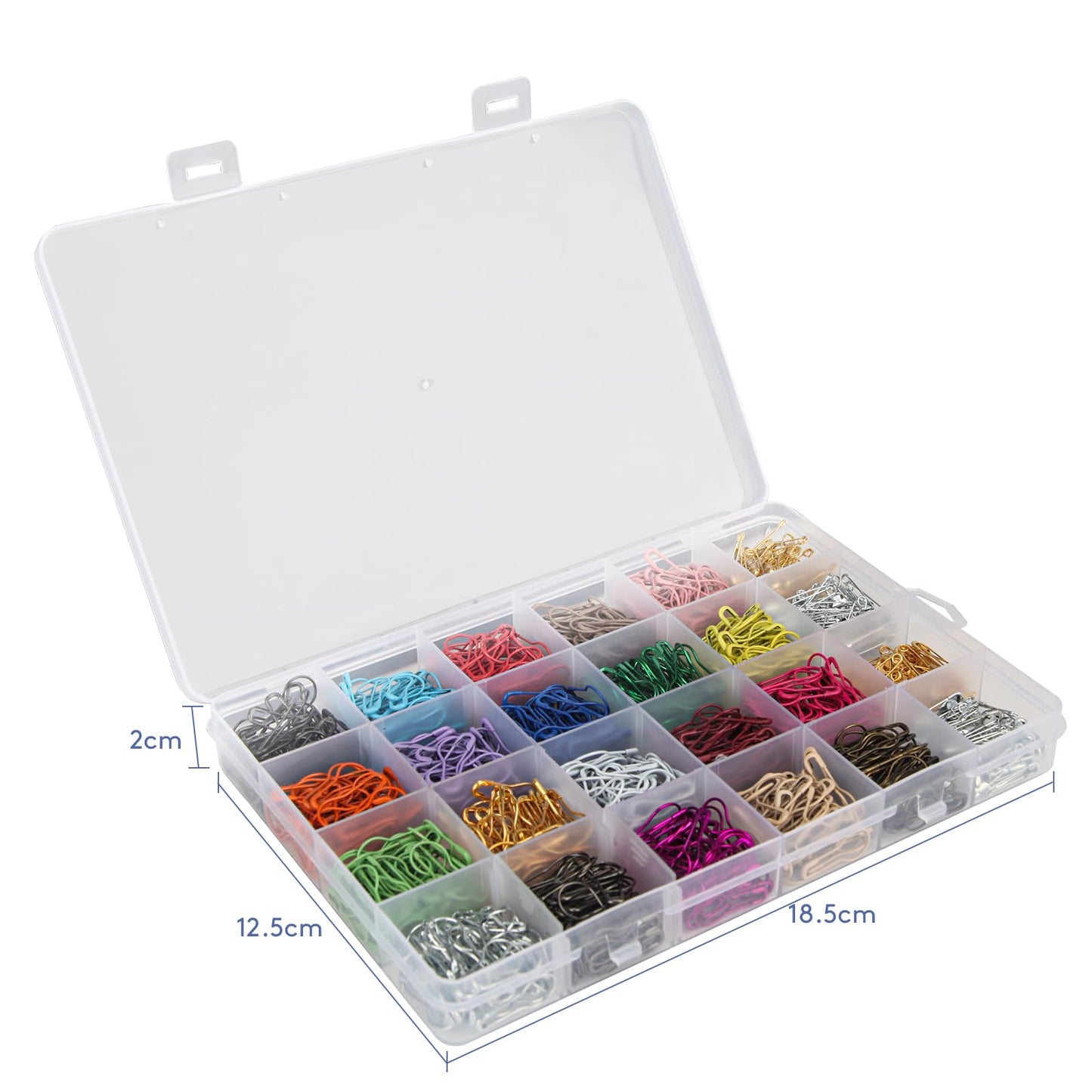 Olikraft Crochet Blocking Board with Pegs (8 Inches) and 1200 PCS Bulb Gourd Safety Pin Stitch Markers - Perfect for Blocking Crochet Projects and Organized Stitch Marking
