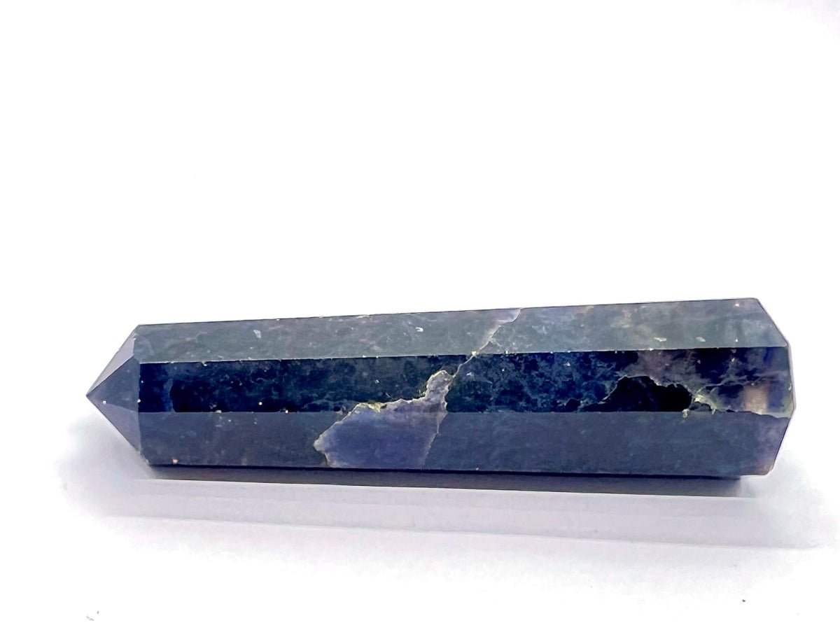 WholesaleGemShop 3 Inch (70 mm) Gemstones IOLITE Obelisk Tower Jumbo Facet Aura Rock Crystal Natural Polished Earth Wand Spirit
