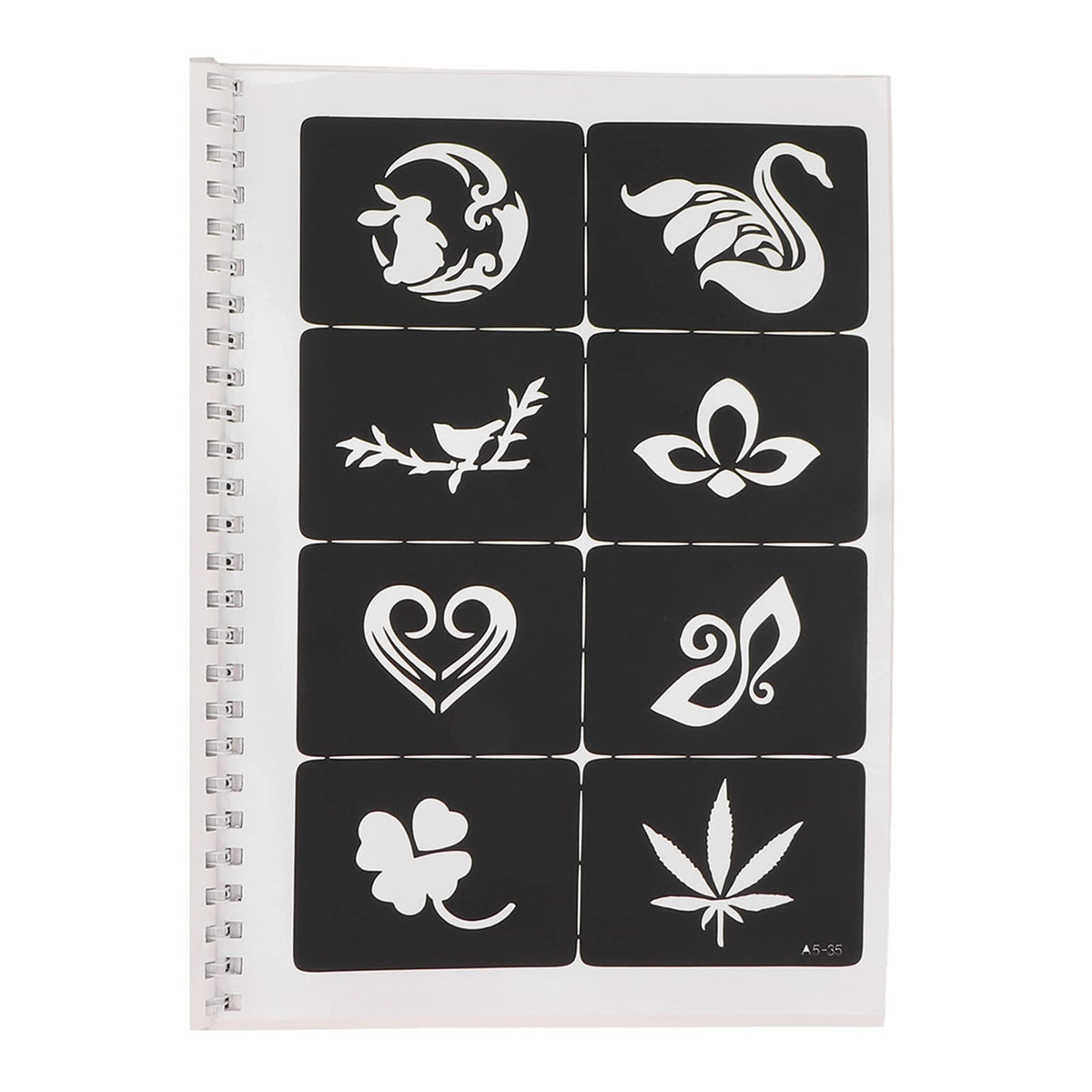 Out Design Stencil Kit, 97 Patterns, Reusable, Glitter Airbrush for Body Art