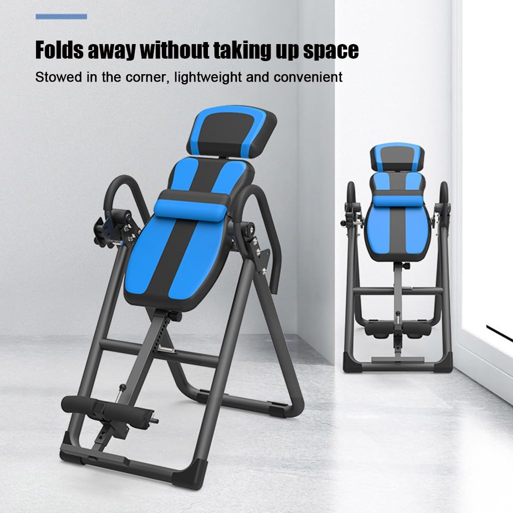 RIEJIN Inversion Table with Ankle Relief and Safety Features, Improve Posture and Spinal Health