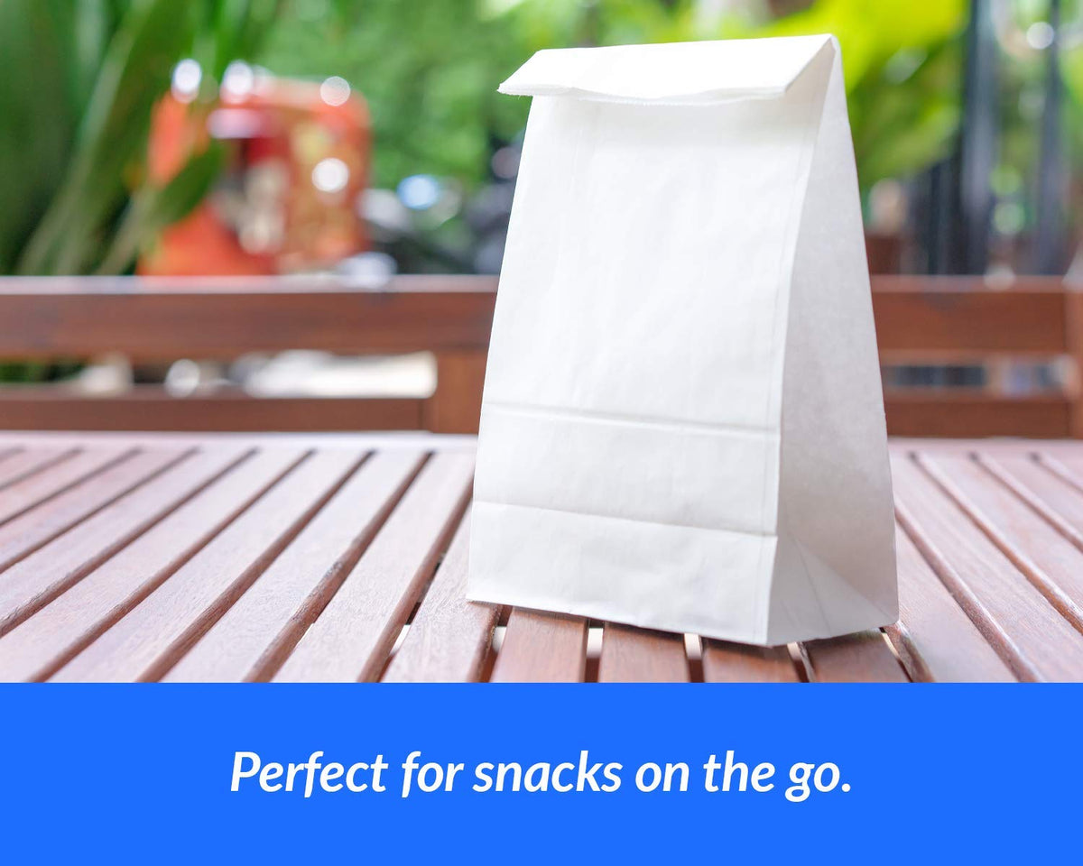 Reli. White Paper Bags | 500 Count | Paper Lunch Bags Ideal for Small Lunches and Crafts | Perfect for Sandwiches and Snacks