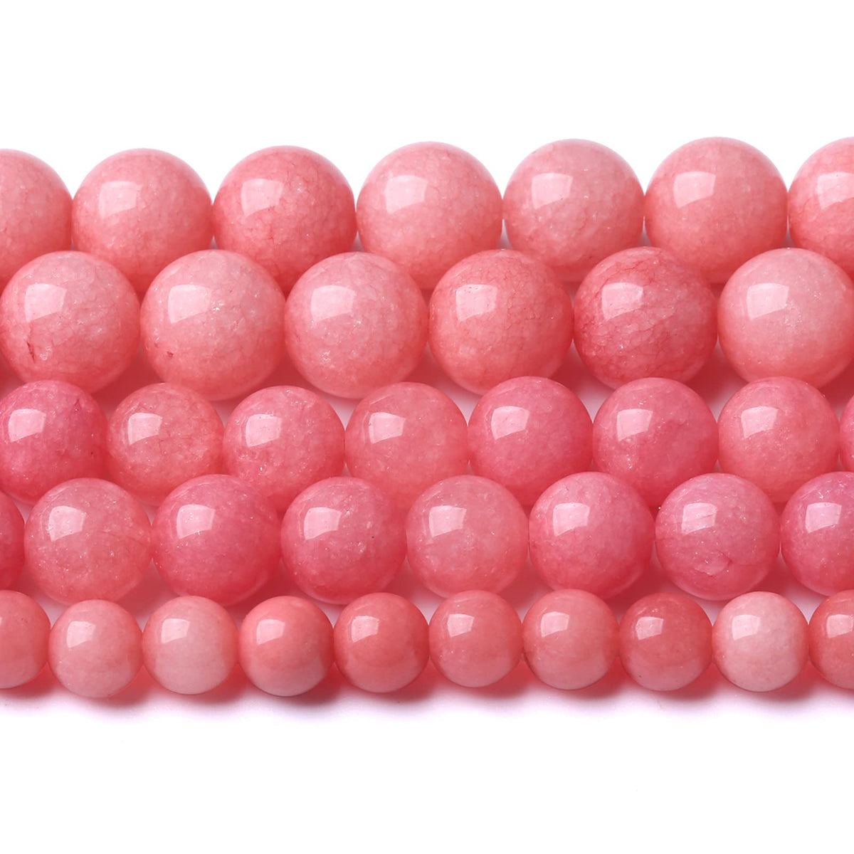 4MM 88PCS Natural Stone Pink Jade Beads Rhodochrosite Chalcedony Beads for Jewelry Making DIY Bracelet 1 Strand