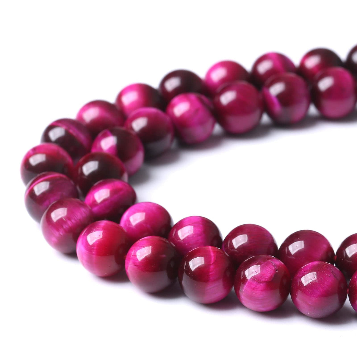 60PCS 6MM AAA Rose Red Tiger Eye Stone Beads Natural Gemstone Bead Crystal Healing Energy Jewelry Making DIY 15 inches
