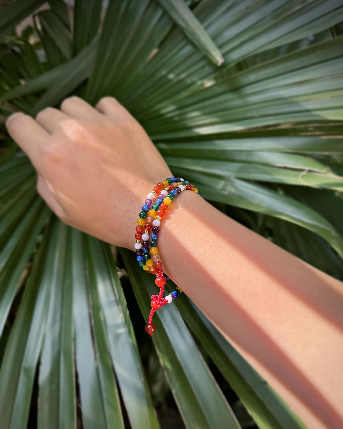 Jewever 7 Chakra Beaded Bracelet Necklaces for Women Handmade Wrap Reiki Crystals Yoga Meditation Balance Jewelry Relaxation Gifts
