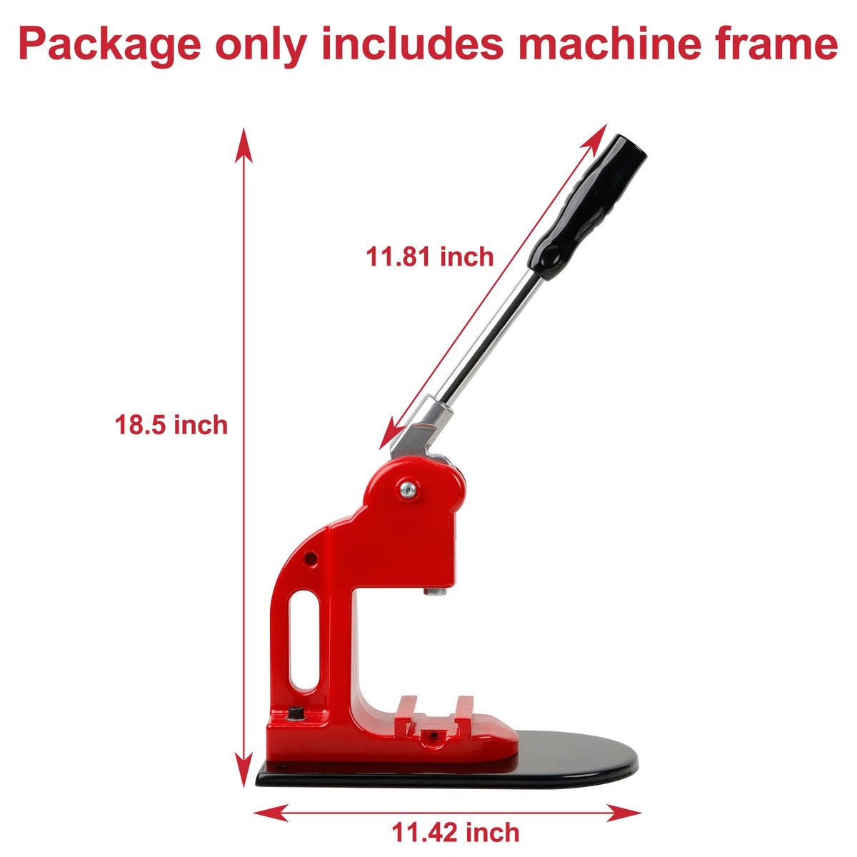 MK.Bear Button Maker Machine Frame, DIY Button Press Machine, Compatible with Slide Molds, Frame Only