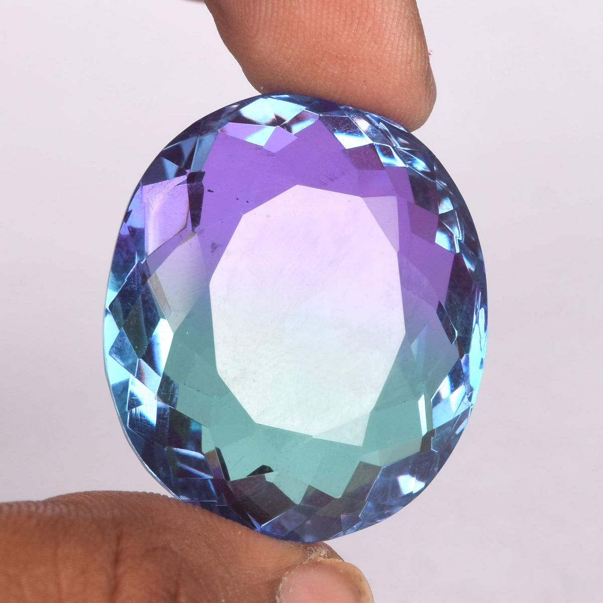 Gemhub Loose Gemstone Bracelet Jewelry Making - Multi Ametrine Oval Cut, 85.50CT Faceted Birthstone Bracelet