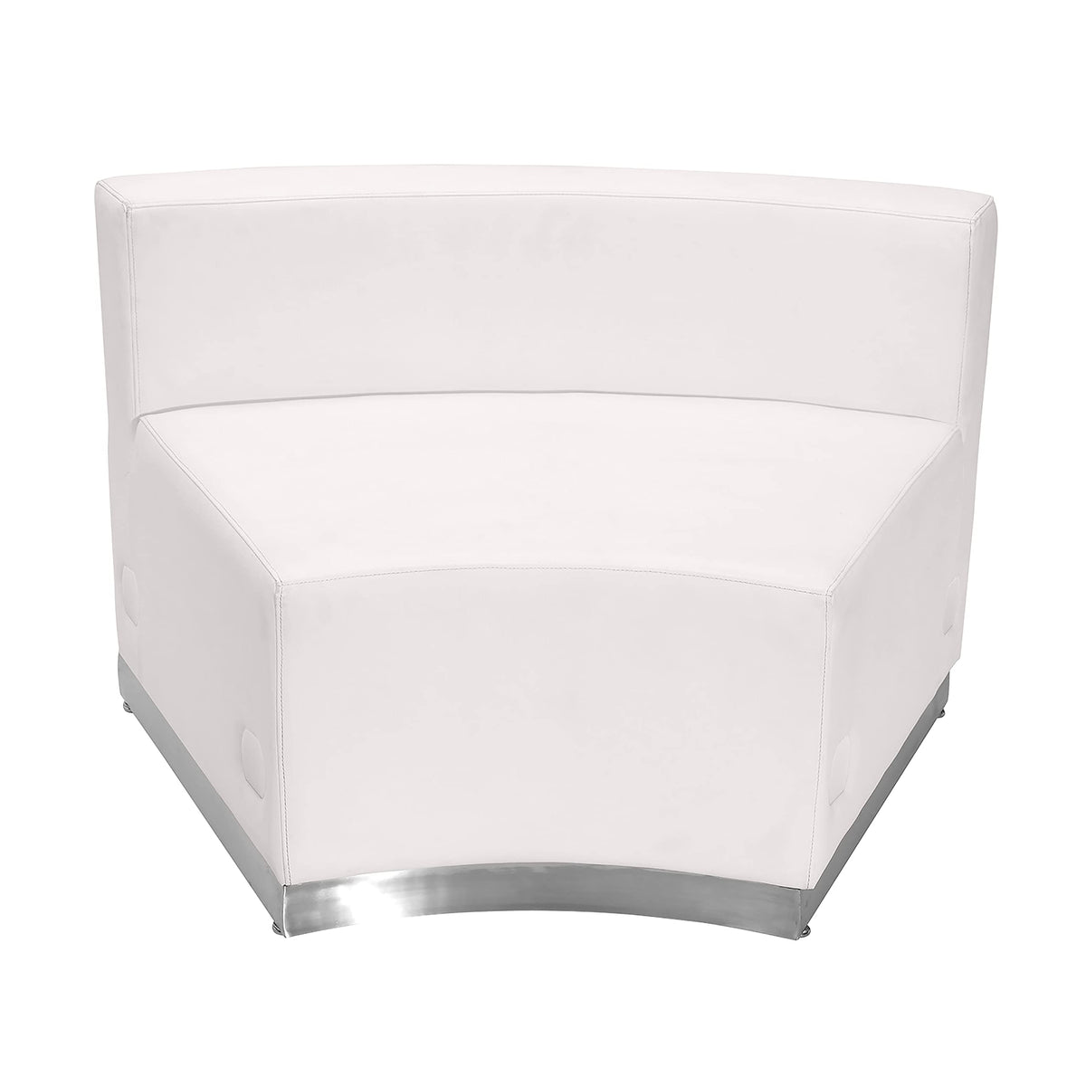 Flash Furniture HERCULES Alon Series White LeatherSoft Reception Configuration, 3 Pieces