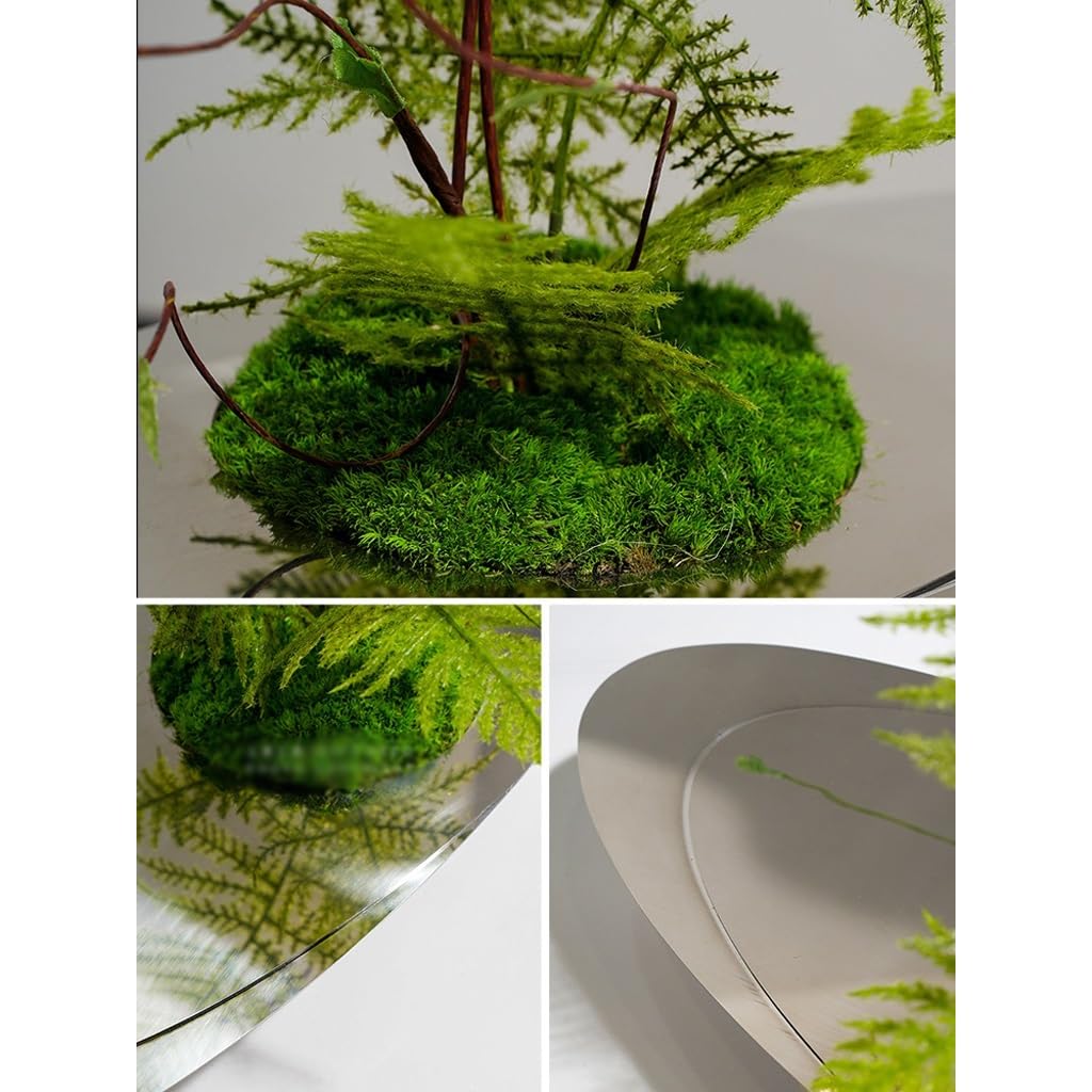 YOUQUEEN Artifical Tree Light Luxury Hotel Living Room Table Floral Arrangement Stainless Steel Decoration Simulated Floral Arrangement Artificial Tree Indoor