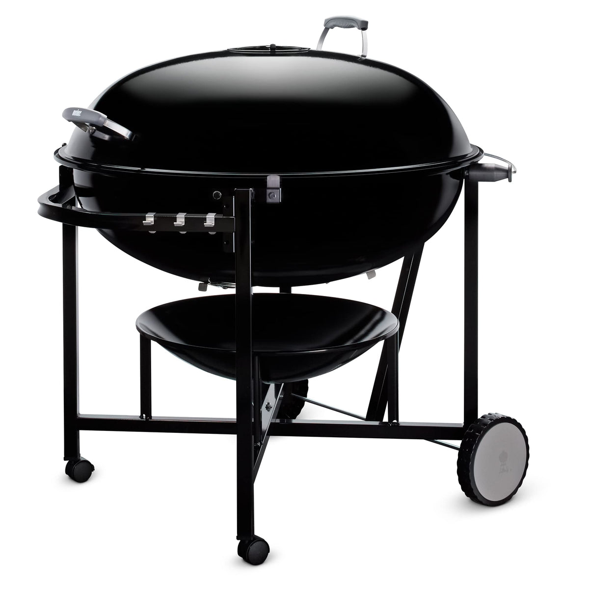 Weber The Ranch Charcoal Kettle Grill, 37" – Massive Outdoor BBQ Grill with Stainless Steel Hinged Cooking Grate, Tuck-Away™ Lid Holder & Porcelain‑Enameled Bowl