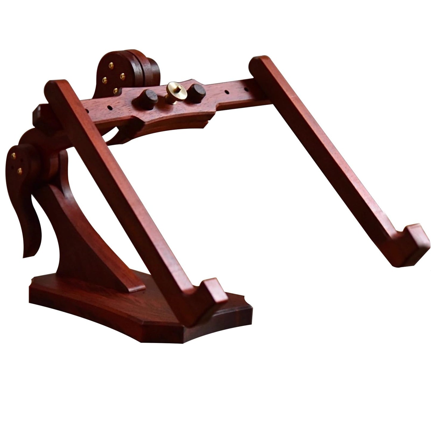 FENOKD Embroidery Stand Embroidery Hoop Adjustable Embroidery Stand, Natural Red Pear Wood, Black Walnut Wood Frame Cross Stitch Floor Stand,Red Pear Wood-9.84 * 2.29 * 1.18in