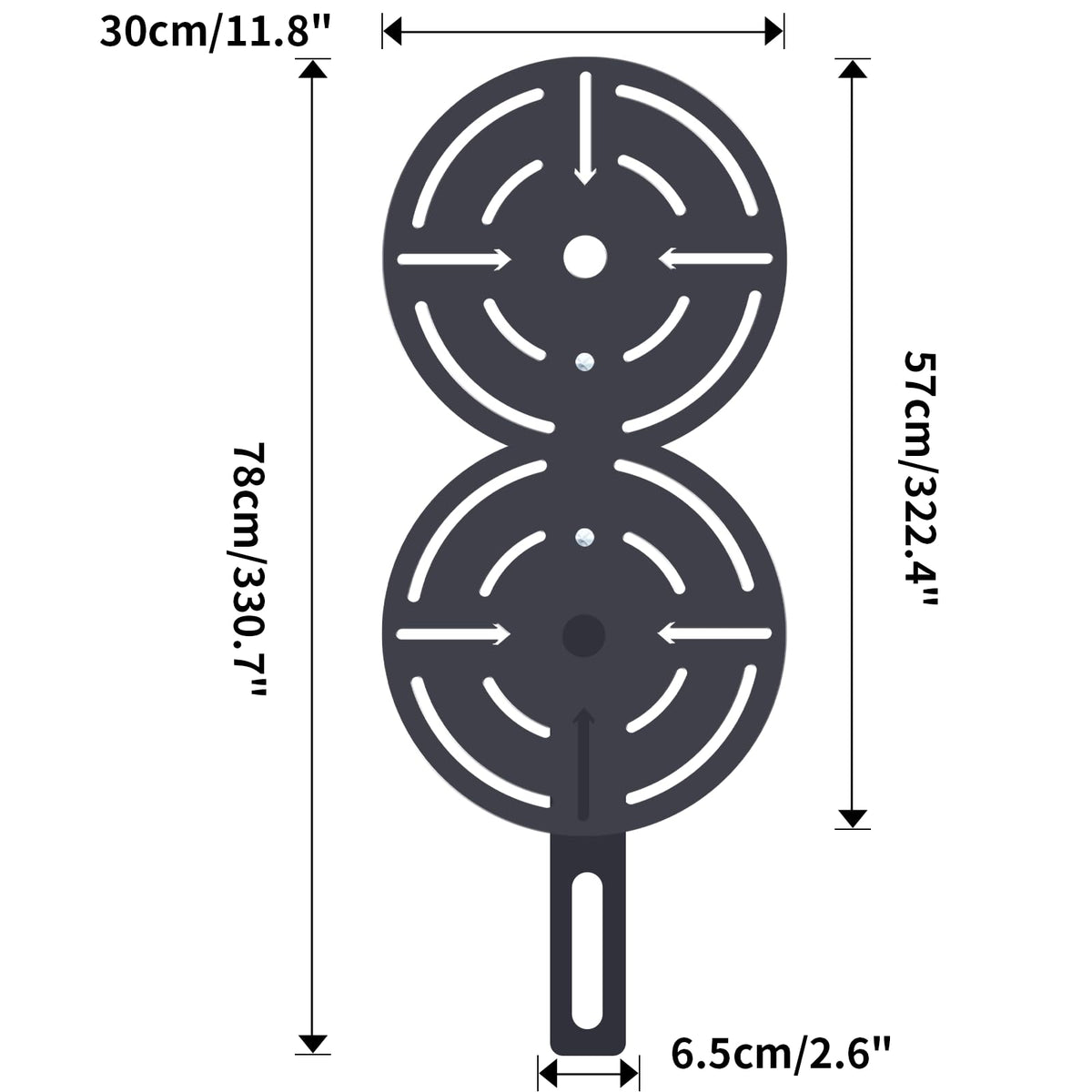 Metal Double Wall Ball Target with Extension Medicine Ball Target Rack Mounted Power Cage Attachments for Strength Endurance Arm Triceps Biceps Workouts