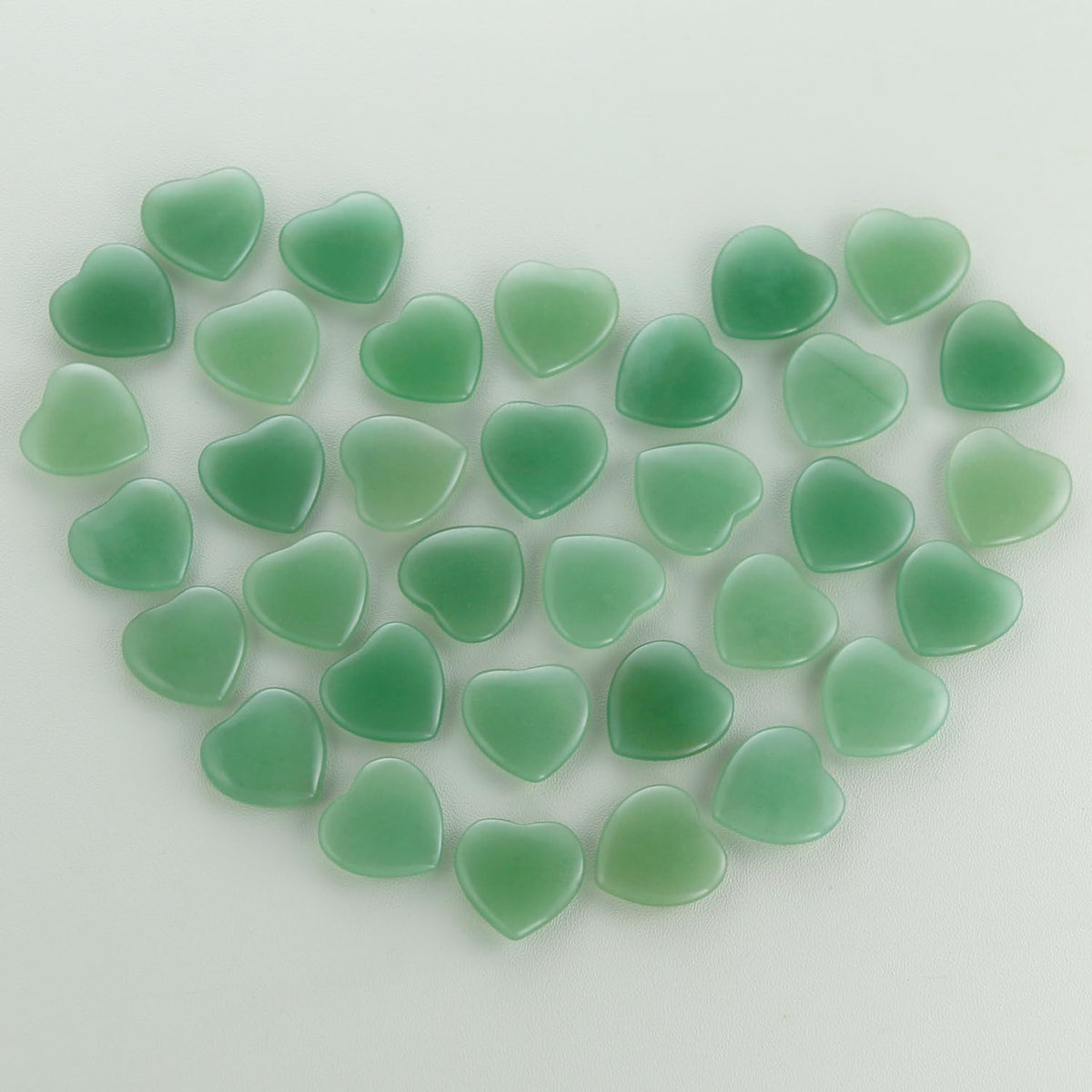 Namzi 20 Packs of Tumbled Polished Natural Green Aventurine Crystals Heart Stones, Crystals and Healing Stones Quartz Bulk for Wicca, Reiki, Healing Energy, Chakra Stones, Witchcraft Supplies