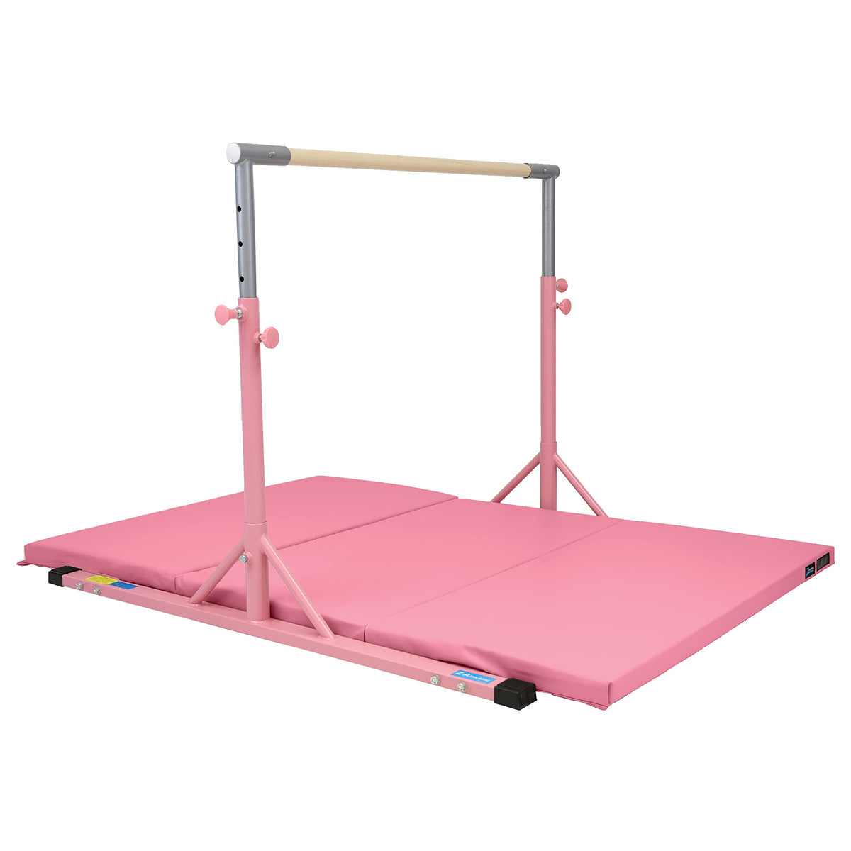Z Athletic Kip Bar and Folding Gymnastics Mat, 4 Ft x 6 Ft x 2 in