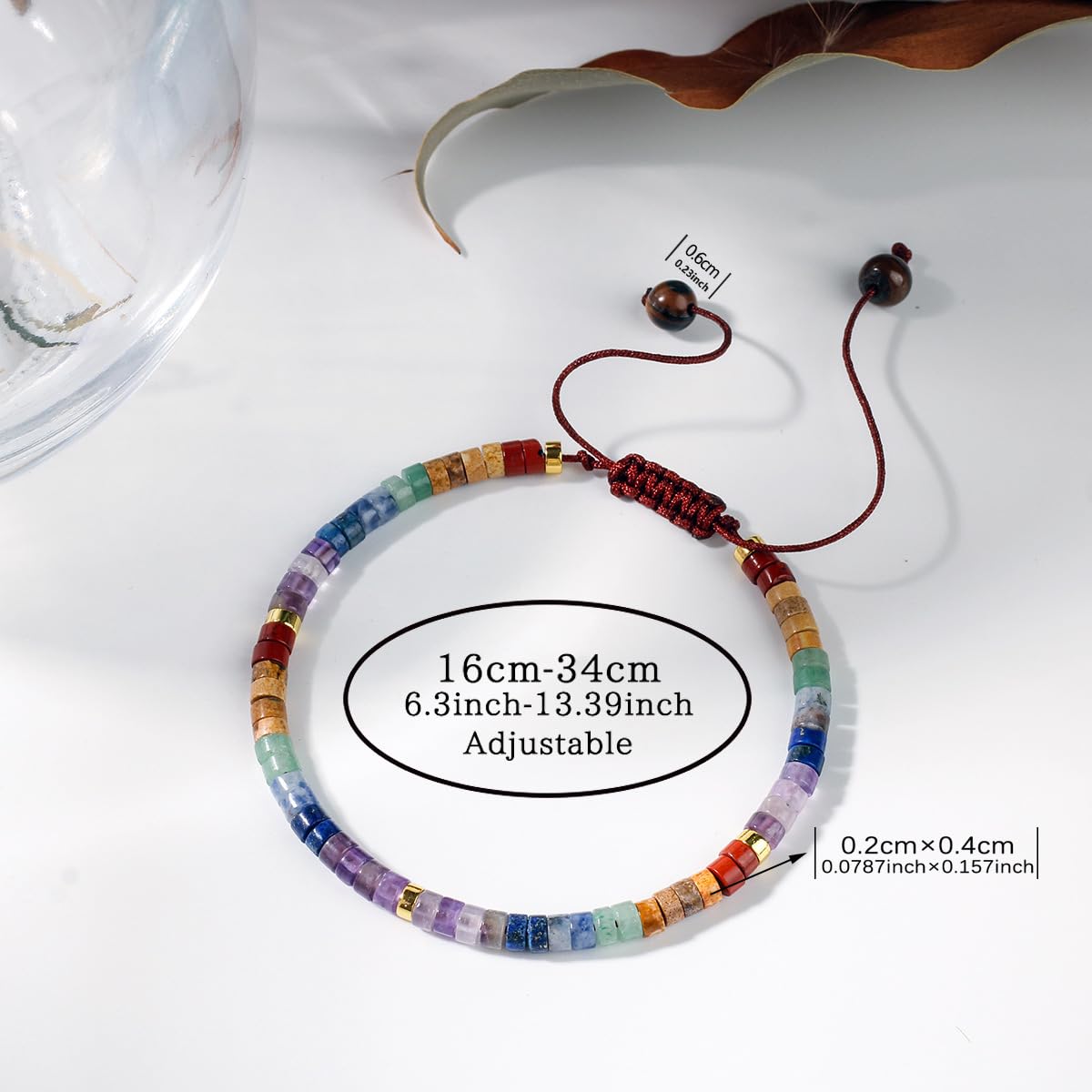 LAIHUARYWA Chakra Bracelets for Women Healing Crystals Stones Bracelet Healing Natural Stone Bracelets 7 Chakras Spiritual Crystal Bracelet for Women Yoga Meditation Relax Anxiety Stress Relief Gifts