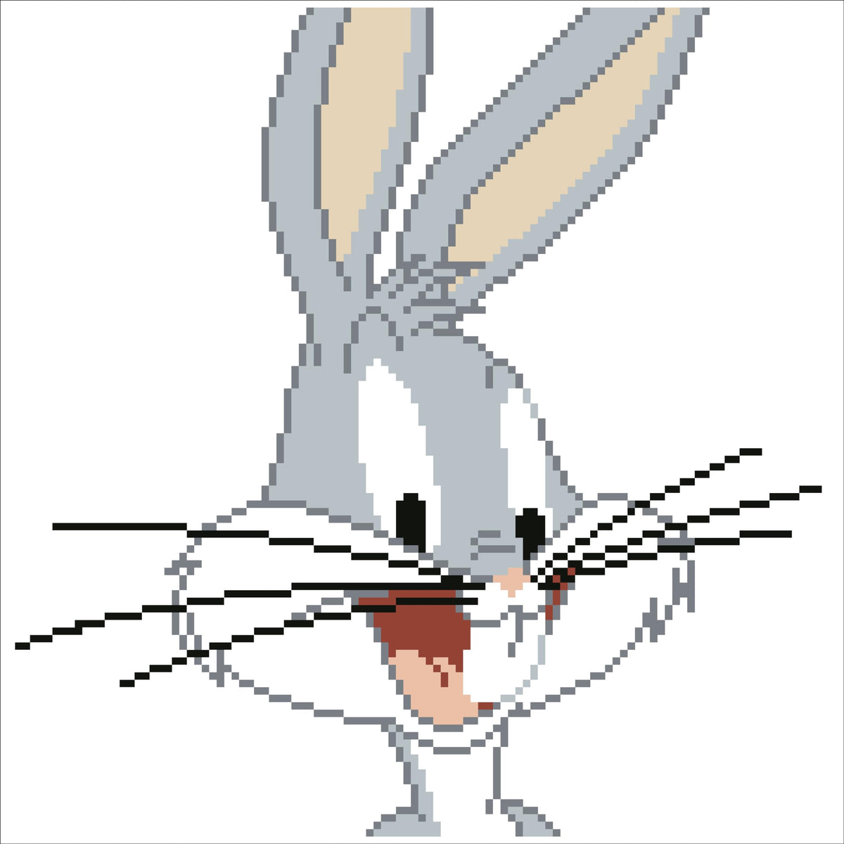 DIAMOND DOTZ Bugs Bunny Looney Tunes Diamond Painting Kits for Adults - Diamond Art Kits a Relaxing Creative Craft Kit with Dotz Gems 12.6"x12.6"