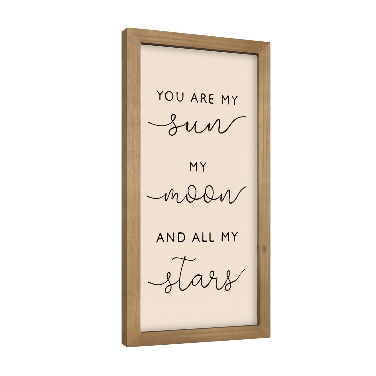 pechpell 11.8×5.9 In Nursery Wall Art, Wooden Sign Baby Room Wall Decor, You are My Sun Moon and Star Rustic Space Themed Kids Girl Boy Teen Room Bedroom Playroom Farmhouse Decorations for Home