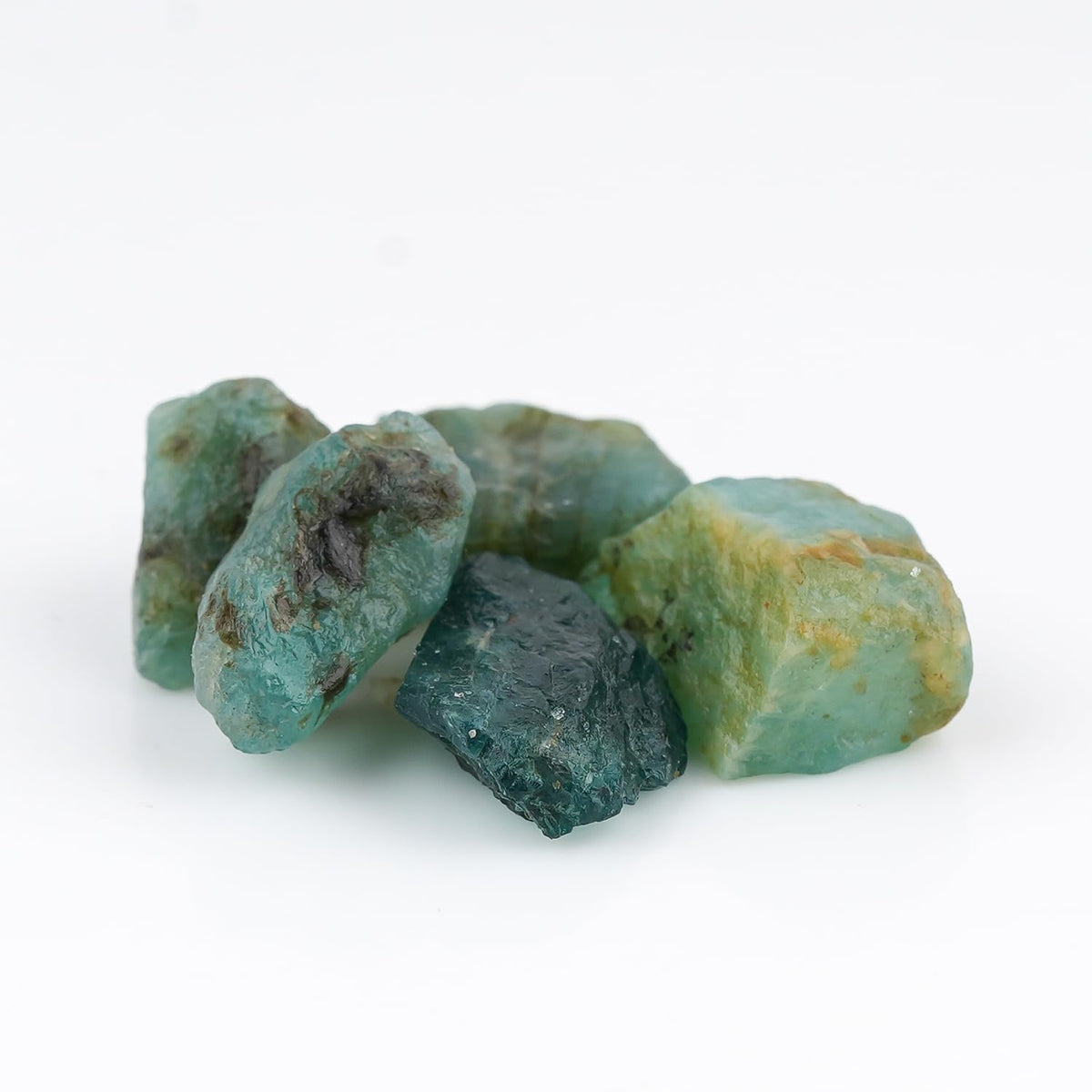 CRYSTALINES 5pcs, Wholesale Natural Raw Grandidierite Gemstone, Untreated Rough Stone, Bulk Loose Supplies for Jewelry Making, DIY Crafts, Chakra Healing Crystals, Wire Wrap, Gem Collection
