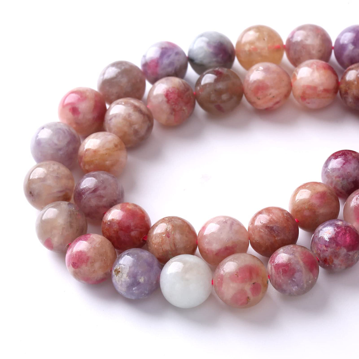 60pcs 6mm 5A Natural Pink Tourmaline Stone Beads Round Loose Spacer Healing Energy Beads for Jewelry Making DIY Bracelets Necklaces 15" (6mm, Pink Tourmaline)