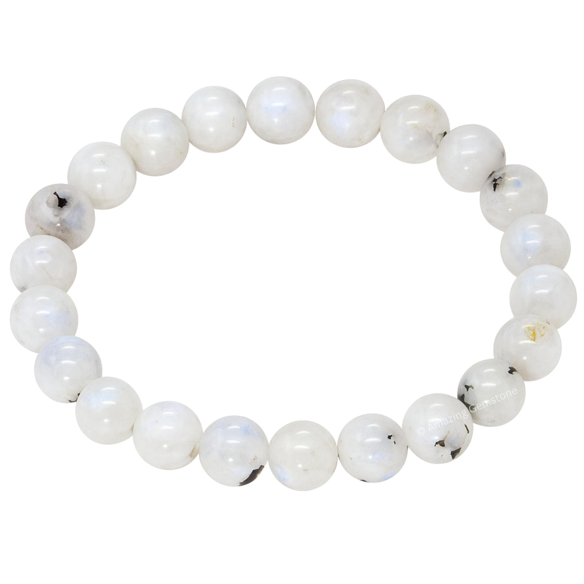 Amazing Gemstone Crystal Bracelet for Women Men's Gifts - Protection Healing Crystal Bracelet - 8mm Gemstone Beaded Stretchable Bracelet Pulseras Para Hombres Mujer Stocking Stuffers Mothers Day Gift (Rainbow Moonstone)