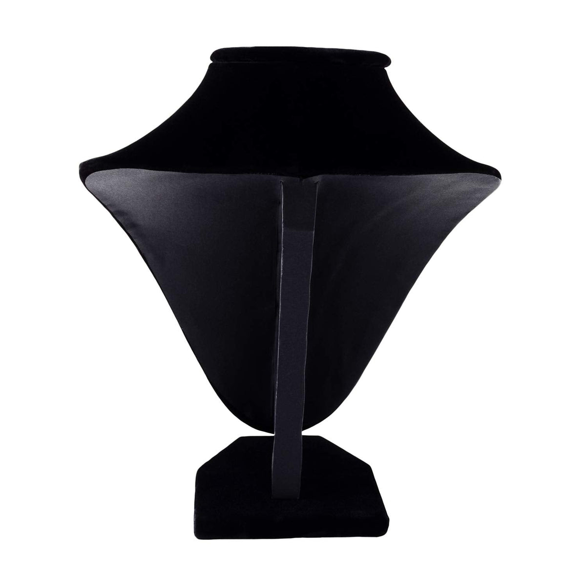 Black Velvet Jewelry Necklace Bust Display Stand - 9 Inch Organizer for Retail Store and Home Use