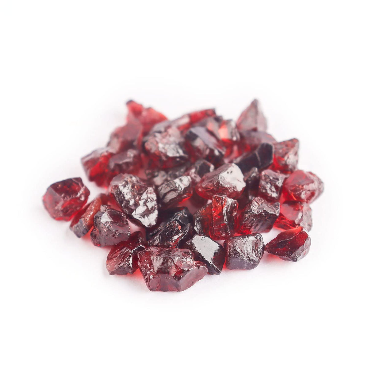 Gemimpression Handmade Loose Gemstone – Natural Red Garnet Rough – Vitality & Chakra Healing – Raw Uncut Stones – Boho DIY Supply – 50 Carat Lot – Christmas Gift for Jewelry Makers