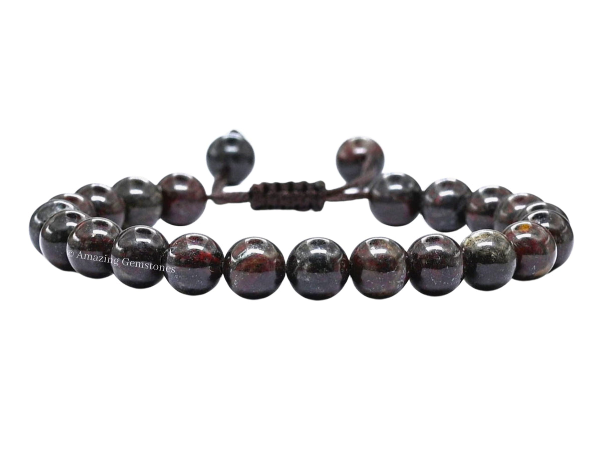 Amazing Gemstone Iron Tiger Eye Bracelet, Gifts For Men & Women - Protection Healing Crystal Bracelet - 8mm Gemstone Beaded Adjustable Bracelet, Pulseras Para Hombres Mujer Stocking Stuffers